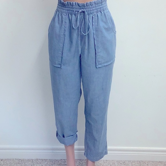 Lauren Ralph Lauren Cropped Cotton Pants - Picture 2 of 8
